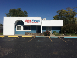 front of Echo-Norvell Hearing Aid Service in Newark